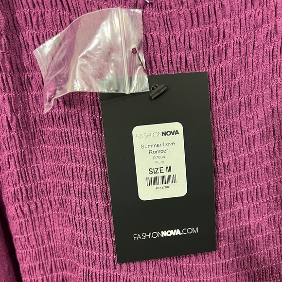 Fashionnova Summer Love Romper - Plum - Picture 8 of 11